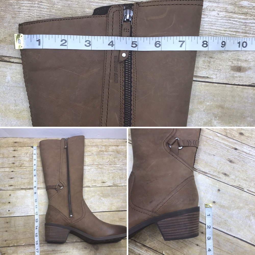 Sold Teva waterproof leather brown tall boots - Picture 8 of 8